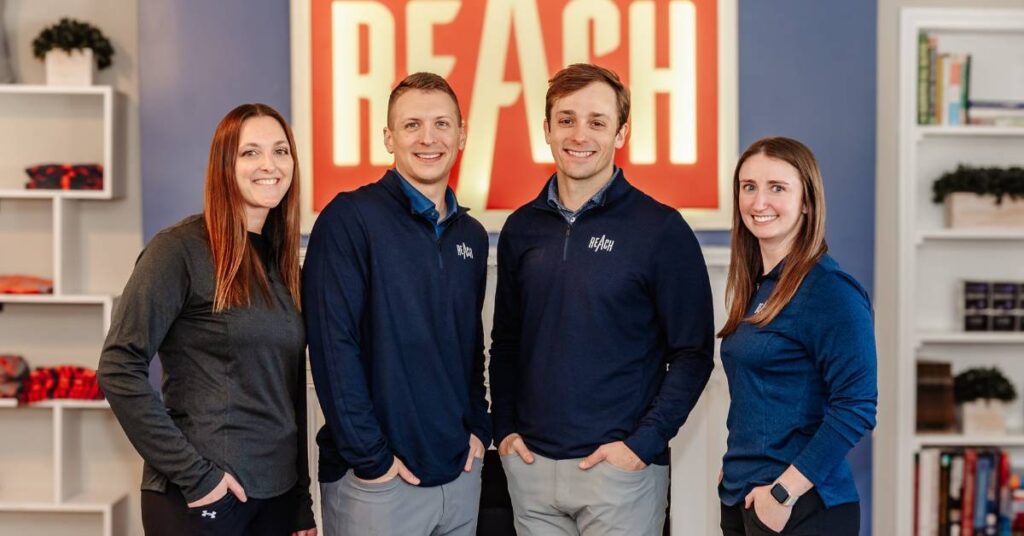 Clinical massage therapy session at REACH Rehab + Chiropractic in Plymouth, MI